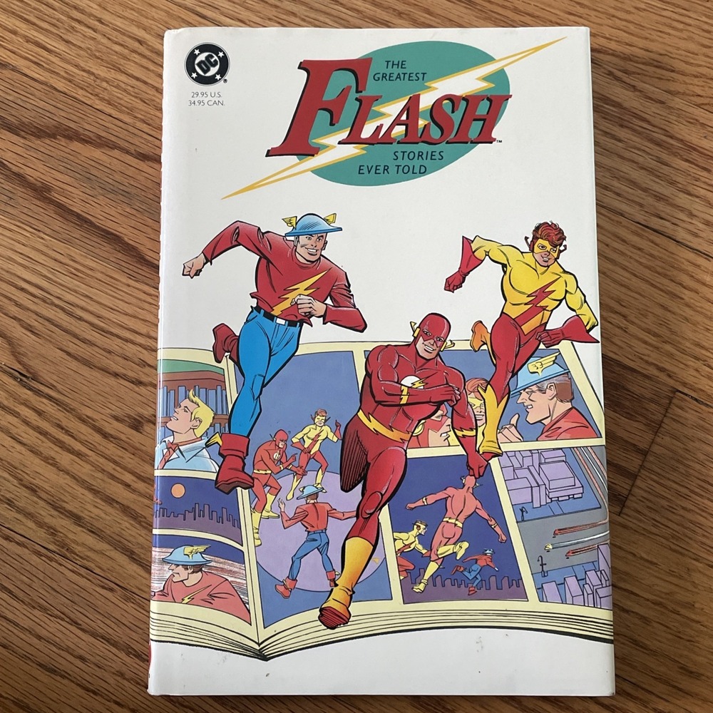 1991 Greatest Flash Stories Ever Told Comic Book Hardcover DC Vintage